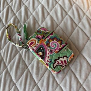 Floral Patterned Phone Pouch with Strap